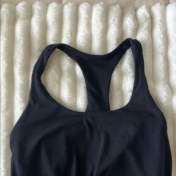 Joylab Black Knotted Crop Top - Picture 2 of 5